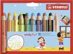 10 Crayons multisurface Stabilo Woody 3 en 1 stabilo