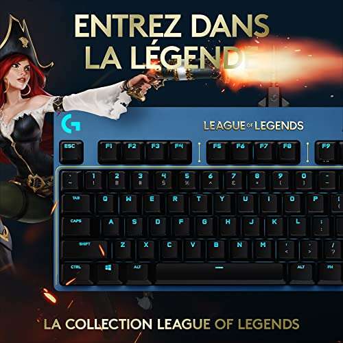 Clavier Gamer Mécanique Logitech G PRO League of Legends - Azerty