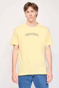 T-shirt en coton biologique Brisea Kaporal, Jaune pâle, Tailles du S au 2XL