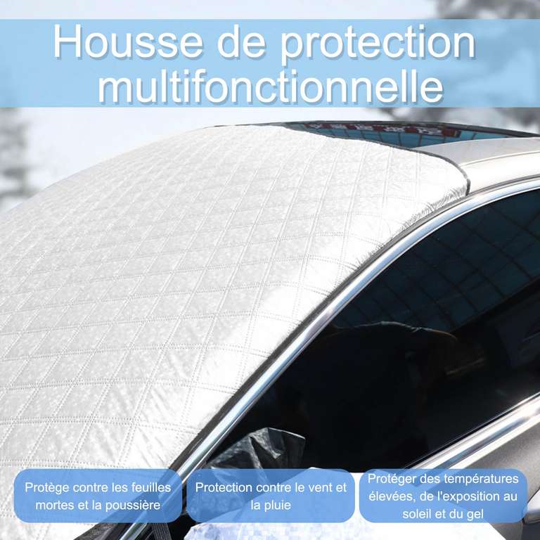 Housse Pare-brise Hiver Pour Camping-car - Anti-neige, Anti-gel Et Anti-UV - 3