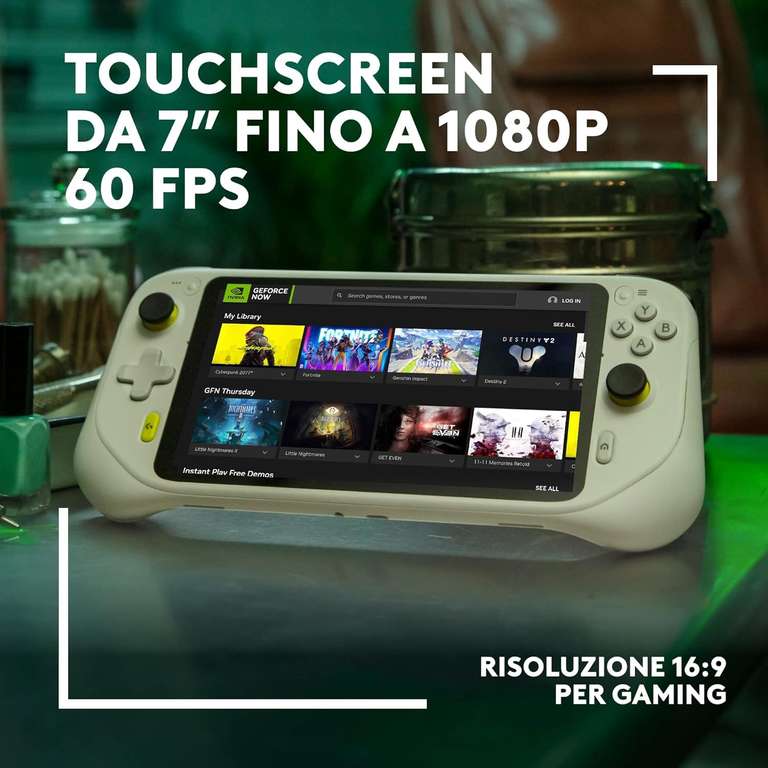 Console de jeu portable Logitech G Cloud - écran tactile 7" 1080p, design ultra léger, Xbox Cloud Gaming, NVIDIA GeForce NOW