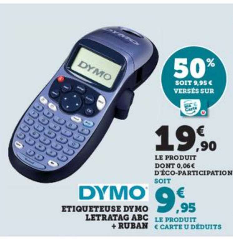Étiqueteuse Portable Dymo LetraTag ABC + Ruban (Via 9.95€ sur la Carte de Fidélité)