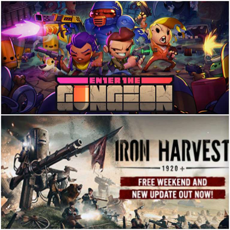 Enter the Gungeon & Iron Harvest jouables gratuitement pendant 3 jours sur PC, Mac & Linux (Dématérialisés)