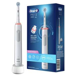 Sélection de brosses à dents électriques Oral-B en promotion - Ex: Brosse à dents électrique Oral B Pro 3000 (via ODR 10€)