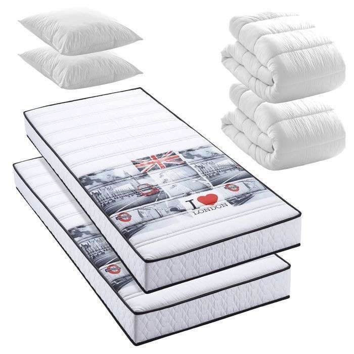 Lot De 2 Matelas 90x190null