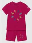 Ensemble T-Shirt + Short Adidas Originals Enfant - 100% Coton - Rouge (du 0-3 mois au 12-18 mois)