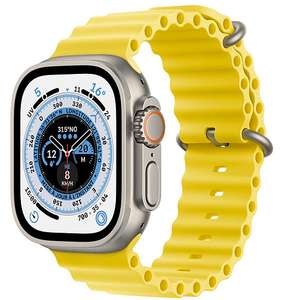 Apple Watch Ultra GPS + Cellular Titanium - Yellow Ocean Band - 49 mm