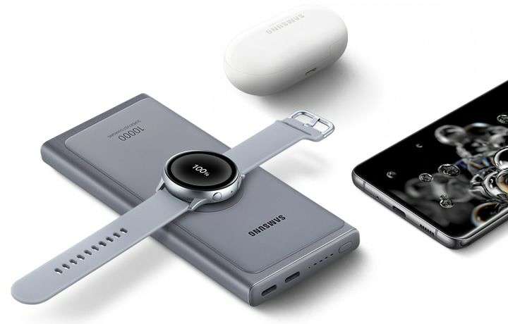 Batterie externe avec recharge à induction Samsung EB-U3300X - 10000 mAh, 25W, Gris (via ODR de 20€)