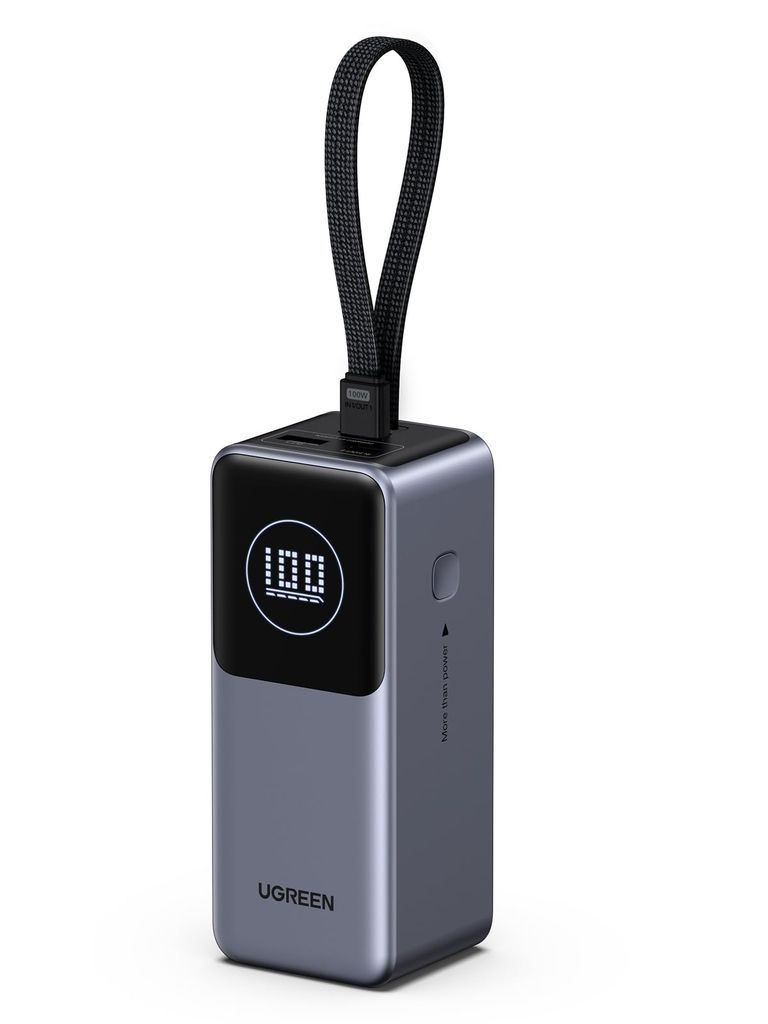 UGREEN Nexode Pro 130W – Batterie Externe 20000mAh avec Câble USB-C Intégré (Vendeur tiers)