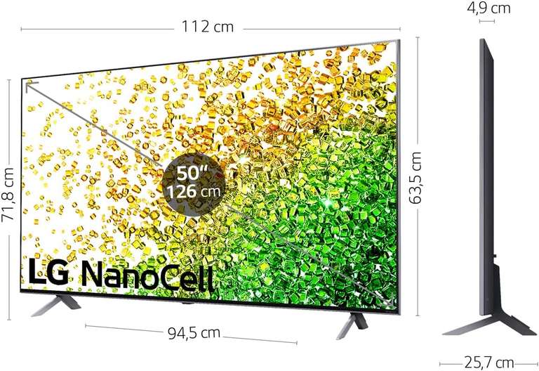 TV Nano Cell 50" LG 50NANO85 (2021) - 4K UHD, 120Hz, Smart TV, HDMI 2.1