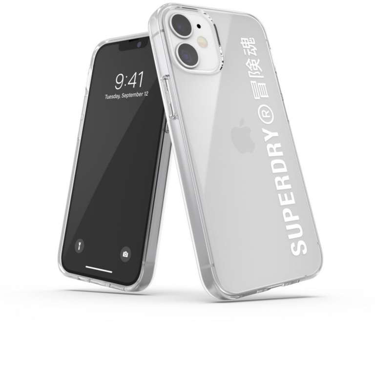 Coque Superdry iPhone 12 mini - Transparent/blanc