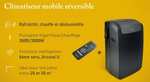 Climatiseur mobile réversible Whirpool - 12 000 BTU, Noir/Gris