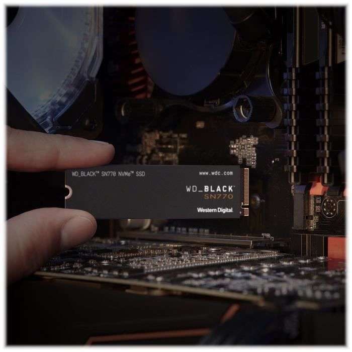 Le SSD interne NVMe M.2 WD Black SN750 500 Go est à petit prix