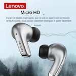 Ecouteurs sans fil Lenovo LP5 - Bluetooth 5.0 (Gris)