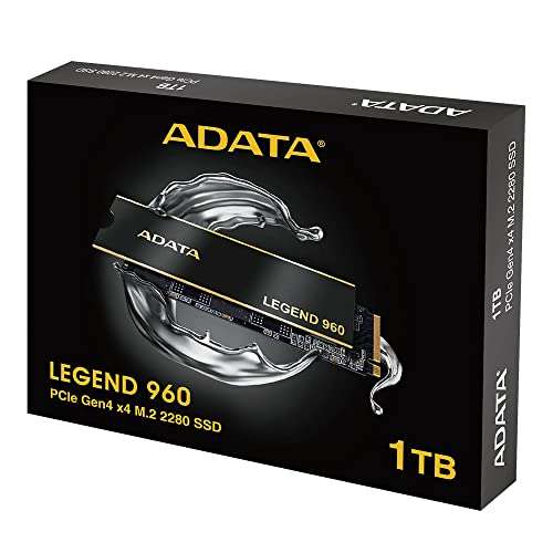 SSD interne M.2 NVMe ADATA Legend 960 (‎ALEG-960-1TCS) - 1 To, 7400-6000 Mo/s, Compatible PS5