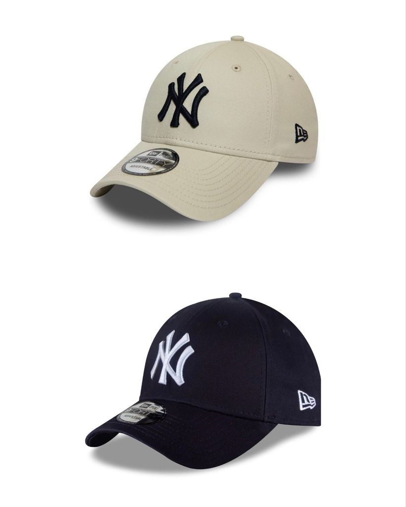 Casquette New Era - Beige ou bleu marine, taille adulte