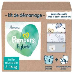 Paquet de 3 couches lavables Pampers Changes Hybrid Starter Kit + 25 inserts (Saint-Parres-aux-Tertres 10)