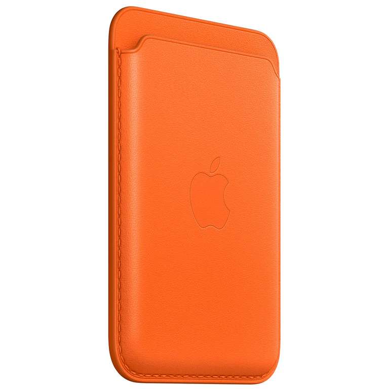 Porte-cartes en cuir officiel Apple avec MagSafe pour iPhone - Plusieurs coloris (V1)