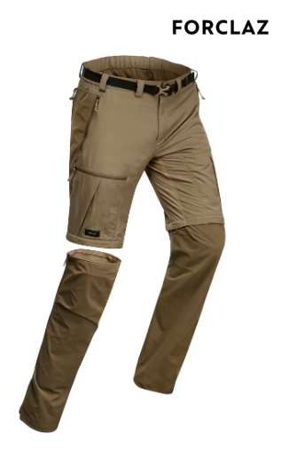Pantalon de trek Forclaz MT500 pour Homme - Marron, Tailles 38 à 52
