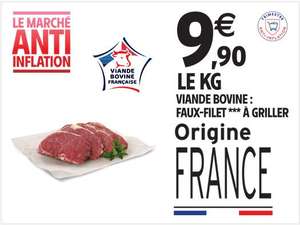 Faux filet de viande bovine à griller - Le kg, origine France