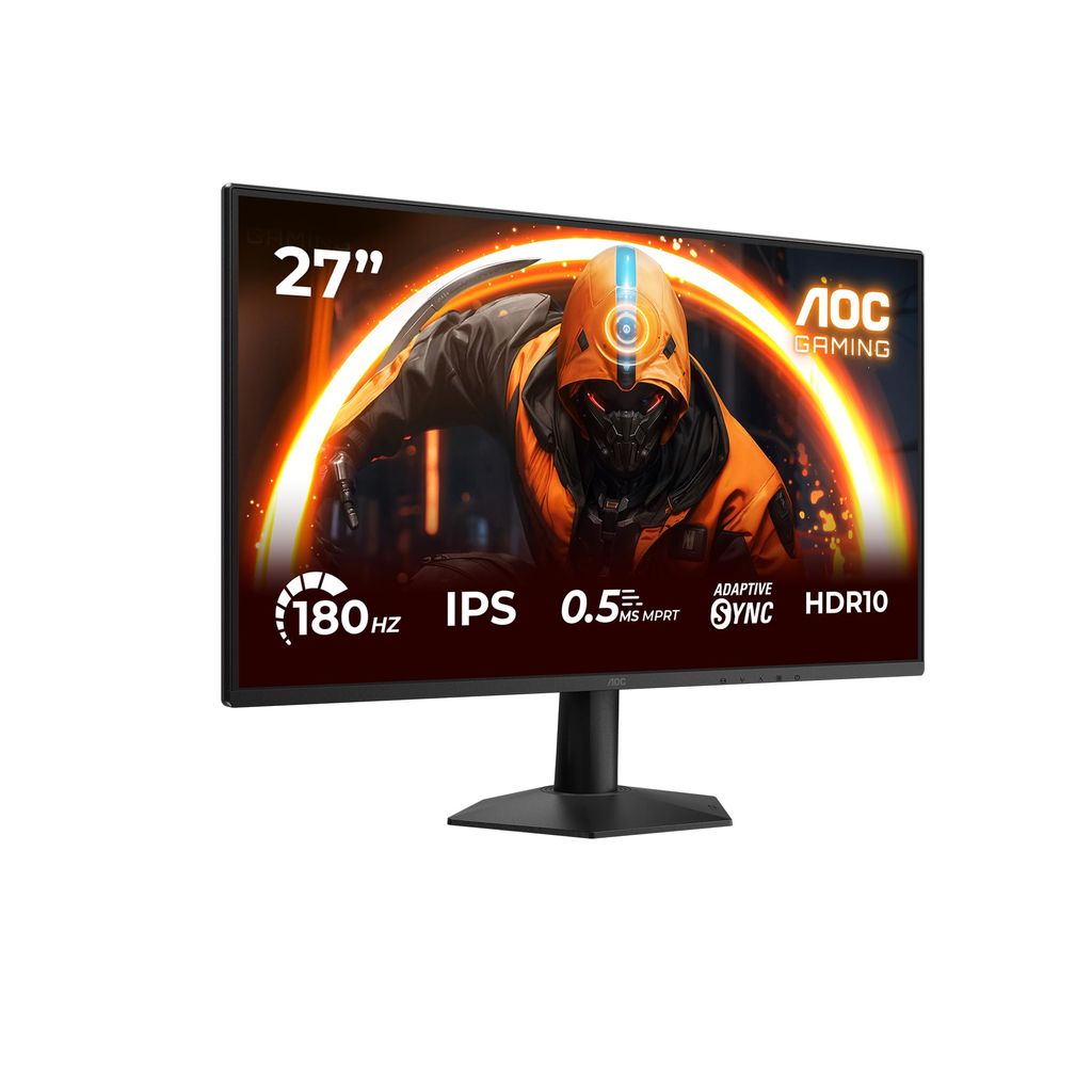 Écran PC 27" AOC 27G50F - Full HD, 180 Hz, IPS, 0,5 ms, HDR10 Adaptive Sync