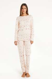 Pyjama Combinaison en Coton Épais Imprimé Nordique - Tailles S, M et L