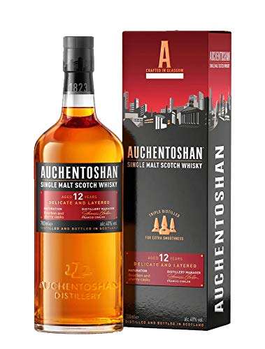 Single Malt Scotch Whisky Auchentoshan 12 Ans - 0.7L, avec étui, 40%