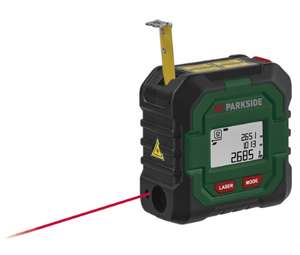 Télémètre laser sans fil avec mètre ruban Parkside PLMB 4 C2, 50 m