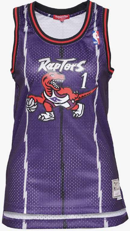 Maillot FEMME de basket-ball Mitchell & Ness NBA Toronto Raptors - Tracy McGrady (du XS au XL)
