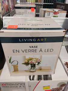 Vase en verre à LED rond ou allongé Living Art - Saint-Leu-la-Forêt (95)