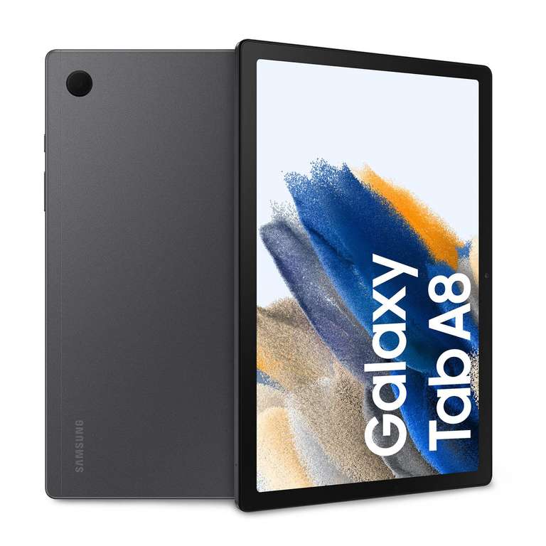 Tablette 10.5" Samsung Galaxy Tab A8 2022 (WiFi) - WUXGA (1920x1200), Tiger T618, 4 Go RAM, 64 Go, MicroSD, Batterie 7040 mAh, USB-C, gris