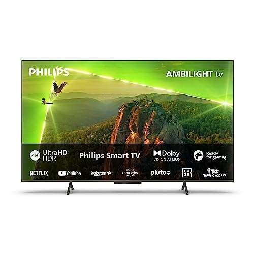 TV 55" Philips PUS8118 - 4K Smart Ambilight, 60Hz, Dolby Atmos, HDR10+