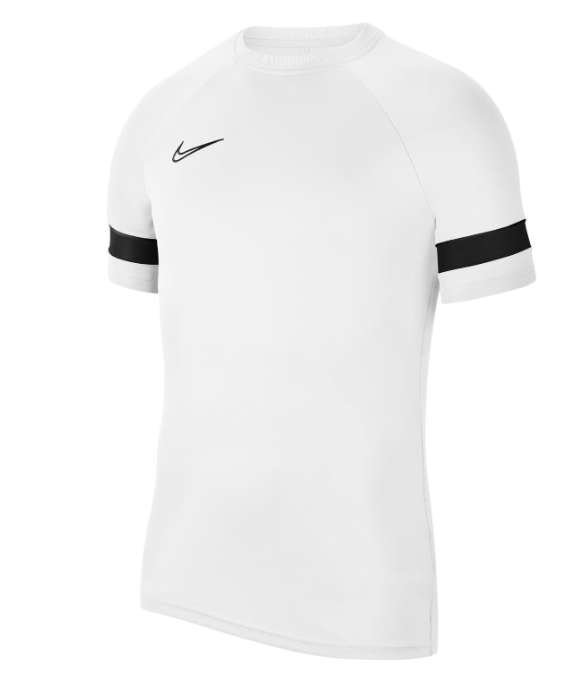 T-Shirt Nike Dri-FIT Academy Short-Sleeve Football Top Mens - Noir/Blanc, Plusieurs Tailles Disponibles