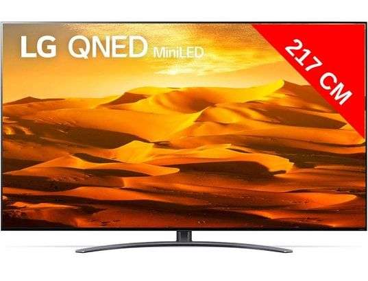 TV 86" QNED Mini-LED LG 86QNED91 - 4K, 120Hz, HDMI 2.1, HDR, Dolby Vision / Atmos, Système Son 2.1 40W, Freesync Premium, ALLM / VRR