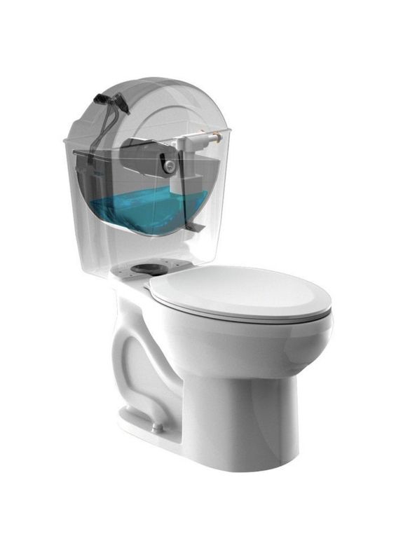 Réservoir wc a basculement sans mecanisme waterflush (vendeur tiers)