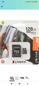Carte Micro SD Kingston Canvas Select Plus SDCS2/128GB Class 10 + Adaptateur inclus