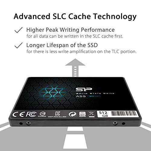 SSD interne 2.5" Silicon Power SP A55 (TLC 3D NAND, Cache SLC) - 512 Go à 25.99€ & 2 To à 82.99€ (Vendeur tiers)