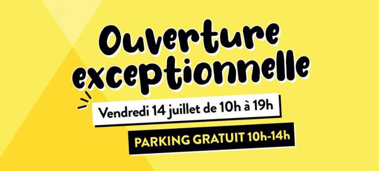 Parking gratuit au Centre commercial Polygone le 14/07 (Montpellier 34)