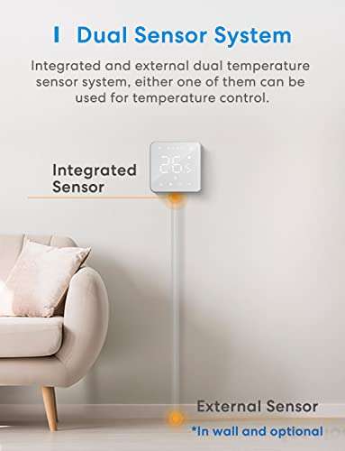 [Prime] Thermostat Connecté pour Chauffage au Sol Électrique Meross MTS200HK