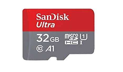 Lot de 4 Cartes SanDisk Carte Mémoire microSDHC Ultra - 32 Go
