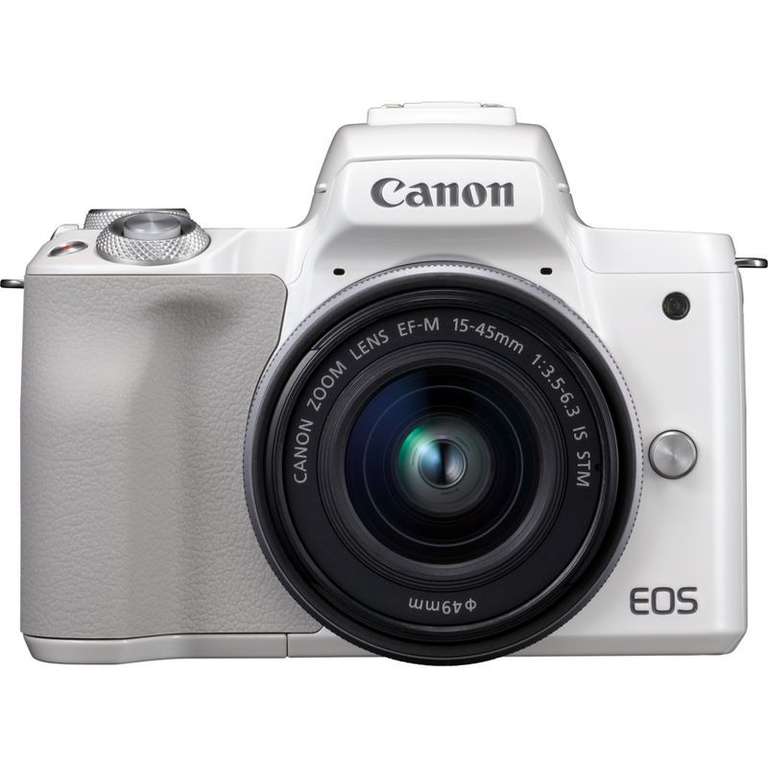 Hybride Canon EOS M50 Blanc + Objectif EF-M 15-45 mm f/3.5-6.3 STM