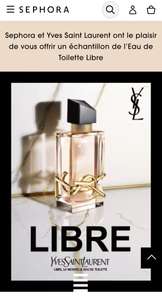 Échantillon Gratuit du Parfum Libre de Yves Saint Laurent