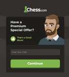 50% de réduction sur l'abonnement Premium (Chess.com)