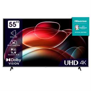 TV 55" Hisense 55A6K - LED, 4K UHD, HDR10+, Dolby Vision, VRR & ALLM, Smart TV