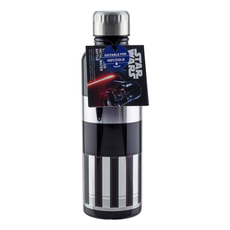 Bouteille d'eau en métal Paladone Star Wars - Dark Vador sabre laser