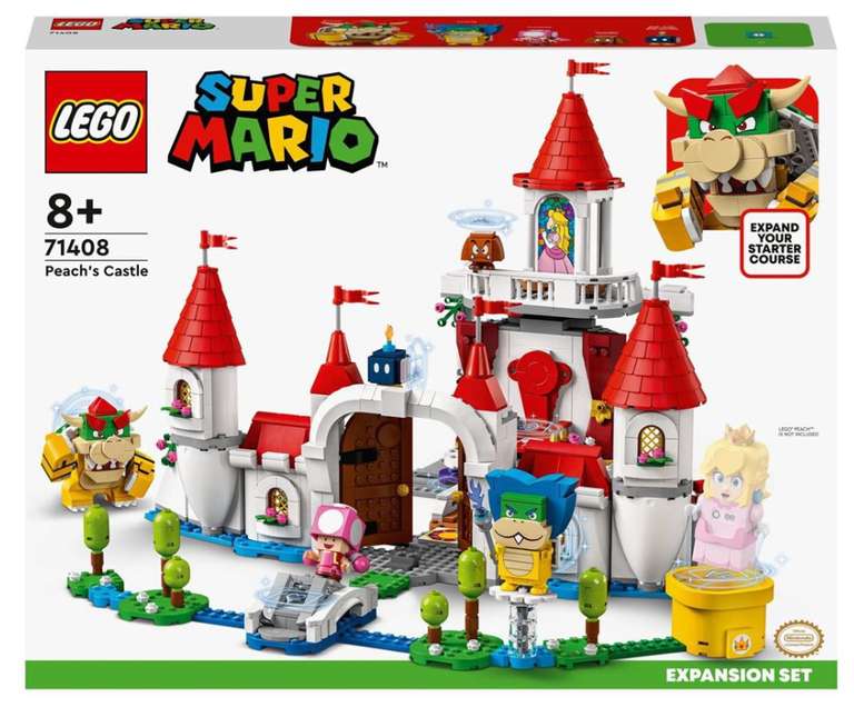 Jeu de construction Lego Super Mario (71408) - Ensemble D'Extension Le Château De Peach (sélection de magasin)