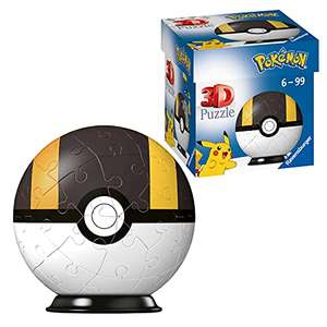 2 Puzzle 3D Hyper Ball Pokémon Ravensburger - Support inclus - 2x54 pièces