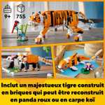 LEGO Creator 3-en-1 : Sa Majesté Le Tigre 31129 (via coupon)