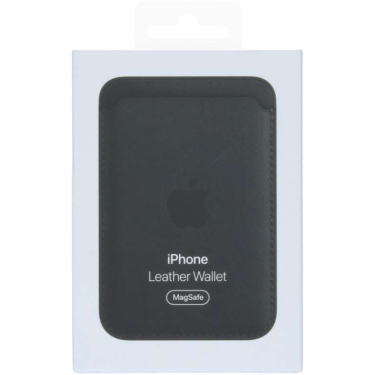 Porte-cartes en cuir avec MagSafe pour iPhone Apple