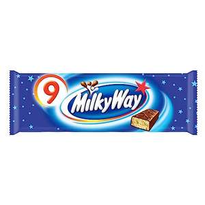 Paquet de 9 Barres de chocolat au lait Milky Way - 9 x 21.5g